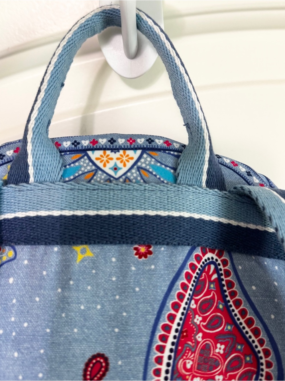 Brighton Bandana Love Backpack Blue Paisley Butterfly Print Mini Backpack - Picture 10 of 16